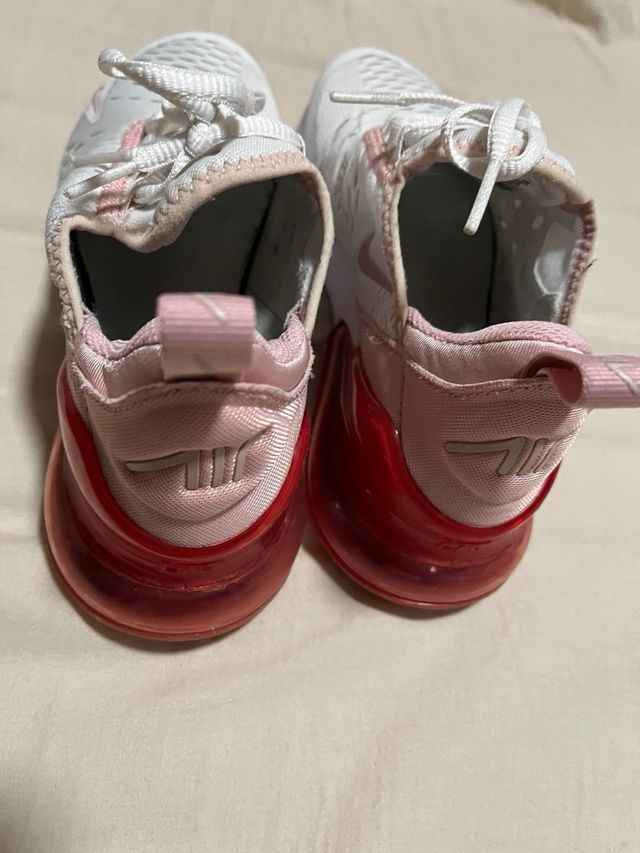 Zapatillas Nike Air Max 270 Mujer Blancas Rosas