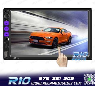 RADIO 2DIN GPS 7" TÁCTIL BLUETOOTH USB SD