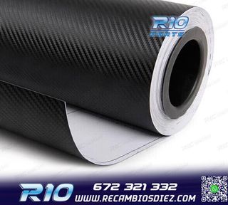 VINILO ADHESIVO CARBONO NEGRO