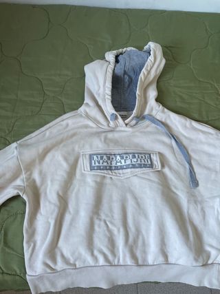 Sudadera Napapijri Beige con Capucha