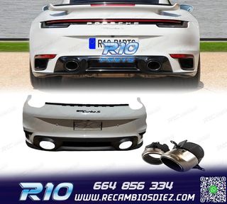 PARAGOLPES TRASERO PORSCHE 911 CARRERA 992 19-23 LOOK TURBO