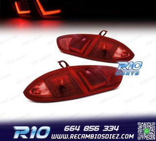 PILOTOS SEAT LEON 1P 09-12 LIGHT BAR ROJO FACELIFT LOOK