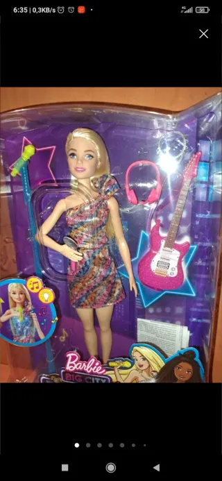 Barbie Big City Cantante Muñeca