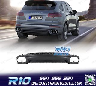 PARAGOLPES TRASERO PORSCHE CAYENNE 958 14-17 LOOK TURBO