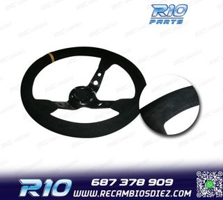 VOLANTE INVERTIDO PIEL VUELTA NEGRO CON BRAZOS NEGROS Y RIBE