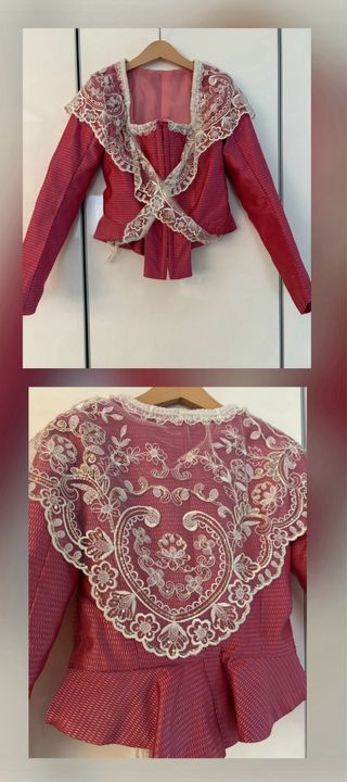 Vestido de fallera con dos corpiños
