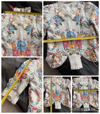 Vestido de fallera con dos corpiños