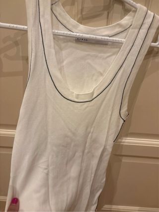 Camiseta sin mangas ZARA blanca