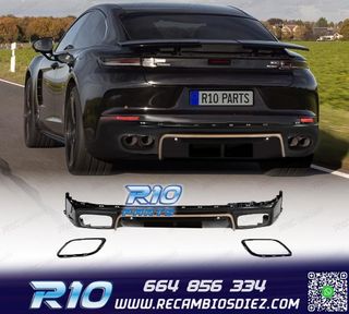 DIFUSOR PORSCHE PANAMERA 24-25 NEGRO BRILLO