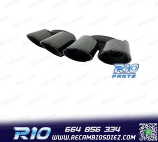 COLAS DE ESCAPE PORSCHE PANAMERA 24-25 NEGRO BRILLO