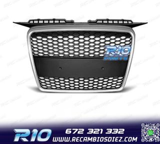 PARRILLA AUDI A3 05-08 NEGRO CROMO MATE