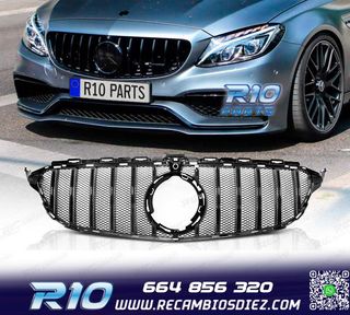 PARRILLA MERCEDES W205 18-21 LOOK SPORT NEGRO BRILLO