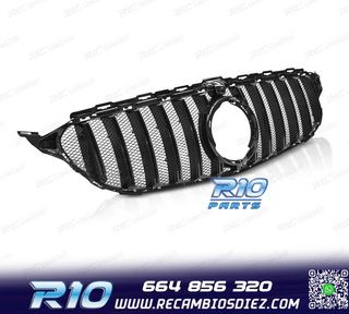 PARRILLA MERCEDES W205 18-21 LOOK SPORT NEGRO BRILLO