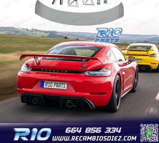 ALERON SPOILER PORSCHE CAYMAN 17-23 LOOK GT4