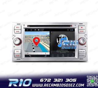 RADIO GPS ANDROID 12 PARA FORD FOCUS C-MAX FIESTA GALAXY KUG