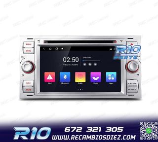 RADIO GPS ANDROID 12 PARA FORD FOCUS C-MAX FIESTA GALAXY KUG