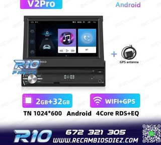RADIO GPS ANDROID 1DIN TACTIL GPS