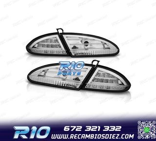 PILOTOS SEAT LEON 1P 04-09 LED FONDO CROMO