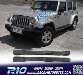 ESTRIBERAS ESTRIBOS JEEP WRANGLER 4P 07-17 NEGRO