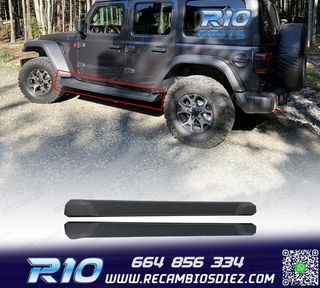 ESTRIBERAS ESTRIBOS JEEP WRANGLER 18-24 NEGRO