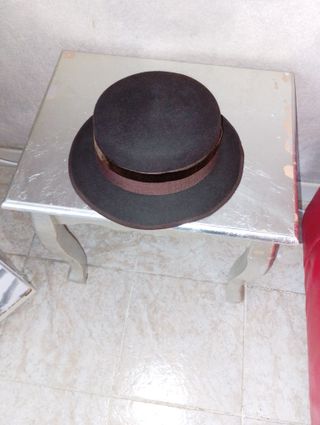Cappello Carlo Sala nero con fiocco