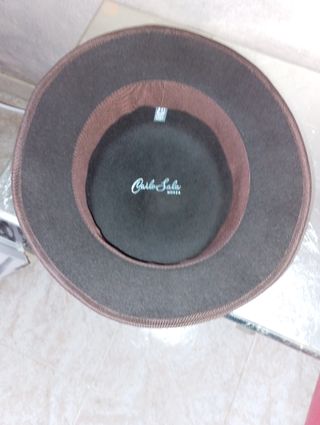 Cappello Carlo Sala nero con fiocco