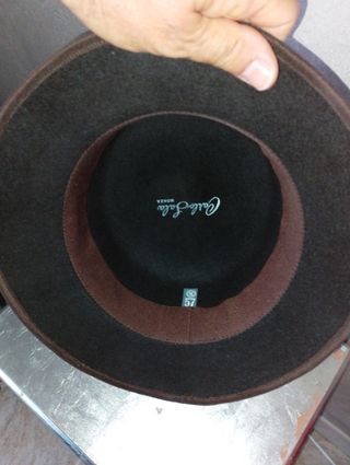 Cappello Carlo Sala nero con fiocco