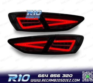 PILOTOS SEAT LEON 3 5F 12-20 DINÁMICO LED NEGRO OEM HALOGEN