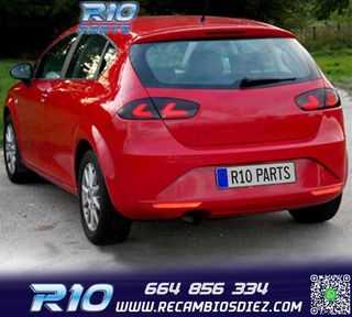 PILOTOS SEAT LEON II 09-13 CARDNA FULL LED NEGRO AHUMADO