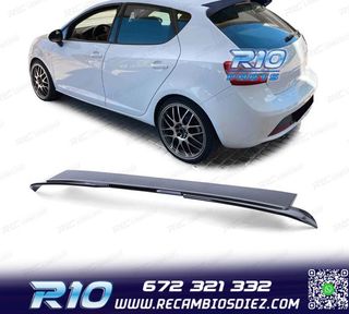 ALERÓN SEAT IBIZA 6J 5P 08- LOOK CUPRA NEGRO BRILLO
