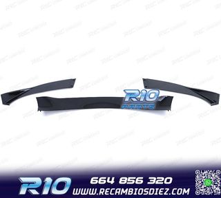 SPOILER LIP BMW E60 E61 07-09 LOOK M5 NEGRO BRILLO