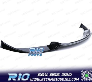 SPOILER LIP BMW E60 E61 07-09 LOOK M5 NEGRO BRILLO