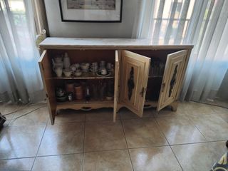 Aparador Vintage Mármol y Madera Beige