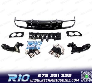 DIFUSOR MERCEDES CLASE C C205 COUPE 14-18 AMG PDC + COLAS ES