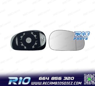 CRISTAL ESPEJO BASE DERECHO SEAT LEON II 05-09 TERMICO
