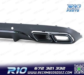 DIFUSOR MERCEDES CLASE C C205 COUPÉ 15-18 LOOK AMG PDC NEGR