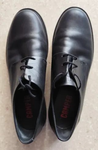 Zapatos Camper Mujer con cordones Negros