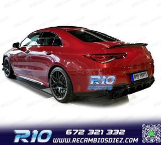 DIFUSOR MERCEDES CLA C118 19- AMG NEGRO BRILLO + COLAS ESCAP