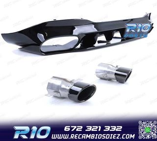 DIFUSOR MERCEDES CLA C118 19- AMG NEGRO BRILLO + COLAS ESCAP