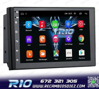 RADIO 9" GPS ANDROID 13 2DIN TÁCTIL BLUETOOTH USB SD