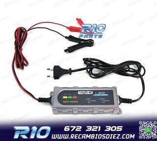 CARGADOR DE BATERIA COCHE MOTO BARCO 12V
