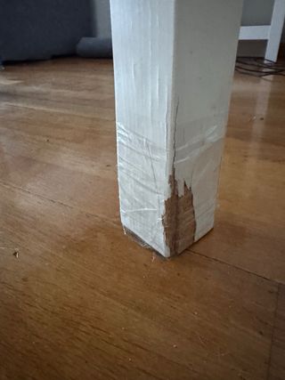 Mesa comedor extensible blanca