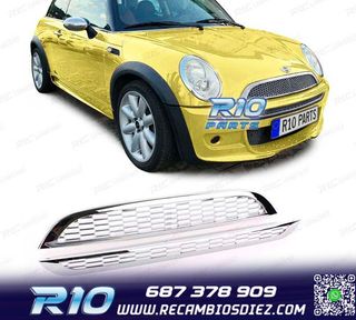 PARRILLA MINI COOPER R50 R53 01-06 S TYPE CROMADA