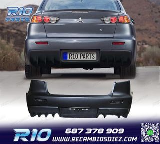 PARAGOLPES TRASERO PARA MITSUBISHI LANCER 09-15 LOOK EVO