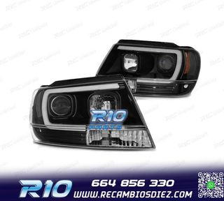 FAROS JEEP GRAND CHEROKEE 99-05 TUBE LIGHT NEGROS