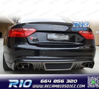DIFUSOR AUDI A5 COUPE CABRIO 07-11 LOOK RIEGER