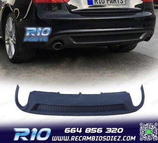 DIFUSOR AUDI A5 COUPE 07-11 LOOK S-LINE