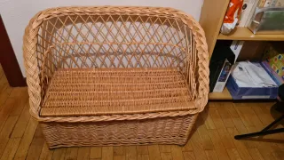 Sillón de mimbre