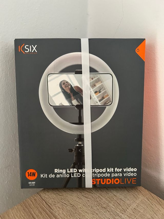 Trípode + Anillo LED KSIX 14W