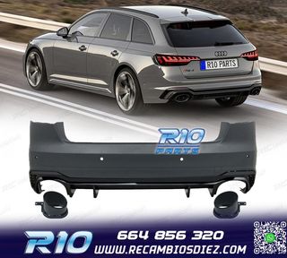 PARAGOLPES TRASERO AUDI A4 17-20 LOOK RS4